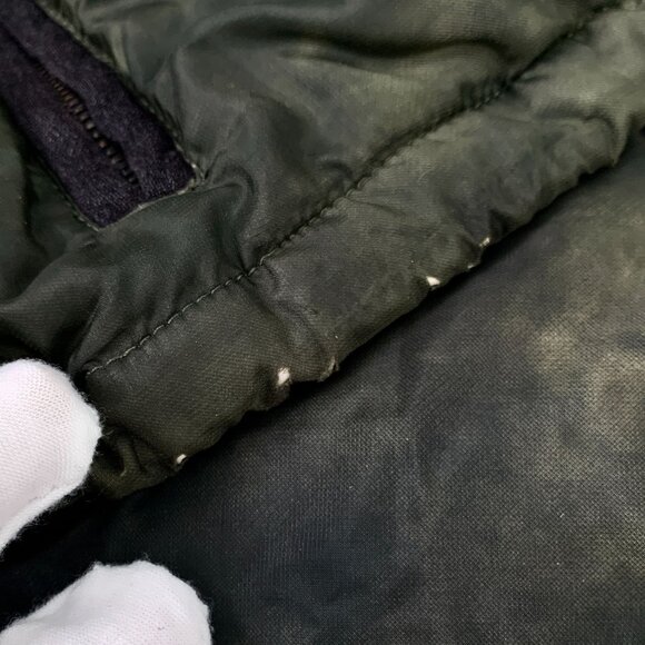 Maglia Knit 48 Green Tie-Dye Puffer Jacket With Ribbed Collar & Zip Pockets - Picture 5 of 8